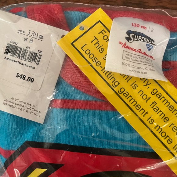 DC Comics Kids Pajamas - Red and Blue - Picture 2 of 2